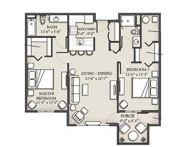 2 bedroom