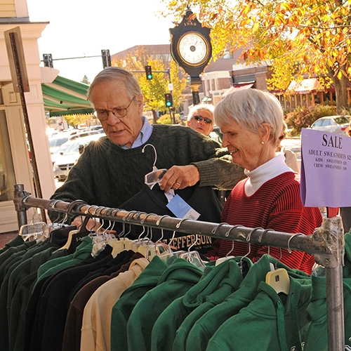 Residents shop in Hanover